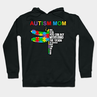 Autism Mom Puzzle Piece dragonfly Autism Awareness Gift for Birthday, Mother's Day, Thanksgiving, Christmas Hoodie